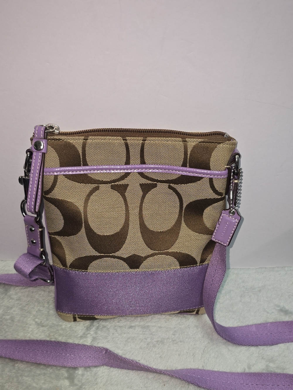 Coach Signature Stripe Swingpack